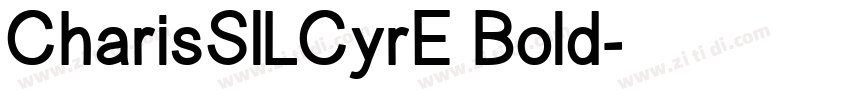 CharisSILCyrE Bold字体转换